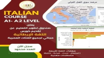 تعلم مجاني.. برنامج جديد لتأهيل الشباب لسوق العمل عبر اللغة الإيطالية المميزة